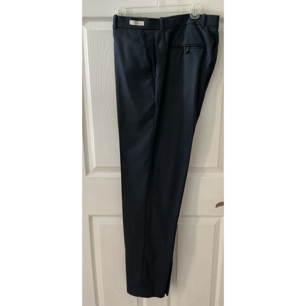 NWOT Perry Ellis Portfolio Folio Flex Dress Pants Mens 34x34 Navy Stretch Slacks